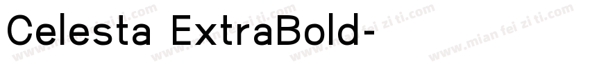 Celesta ExtraBold字体转换